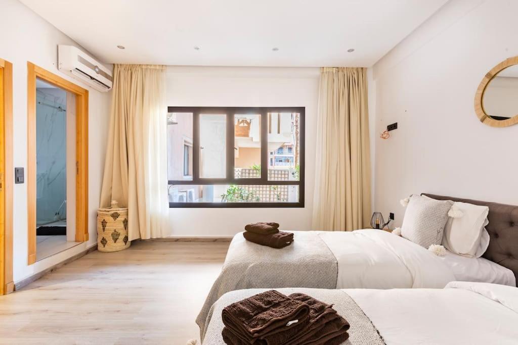 Loft Duplex Familial 200M2 Neuf - Centre Gueliz Apartment มาร์ราเกช ภายนอก รูปภาพ