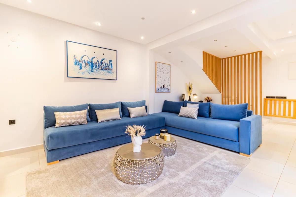 Loft Duplex Familial 200M2 Neuf - Centre Gueliz Apartment มาร์ราเกช ภายนอก รูปภาพ