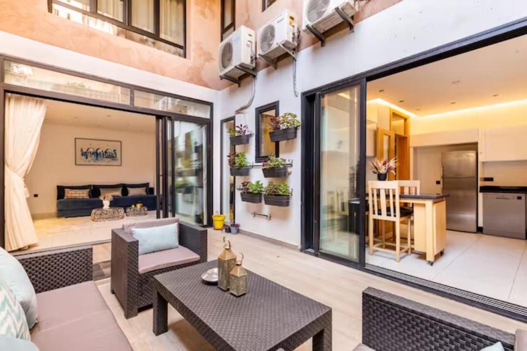 Loft Duplex Familial 200M2 Neuf - Centre Gueliz Apartment มาร์ราเกช ภายนอก รูปภาพ
